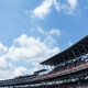 The turn 1 grandstand, moments before the green flag.
